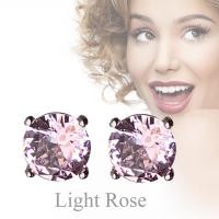 ราคา IMAGIE ต่างหูคริสตัล SWAROVSKI โทนชมพู 3 4 6 8มิล (641714012)