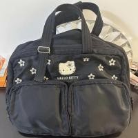 ราคา Tas Kosmetik ปักลายสีดำ Hello Kitty แบบญี่ปุ่นกระเป๋าเก็บของกันน้ำกระเป๋าห้องน้ำแบบพกพาเป็นชั้นความจุมาก (23190387761)