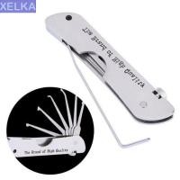 ราคา XELKA มัลติฟังก์ชั่ เครื่องสกัดอาหาร กุญแจล็อคกุญแจ ปลดล็อค เครื่องมือเปิดล็อค ประแจพับได้ เครื่องมือช่างกุญแจ (22957480391)