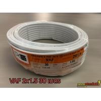 ราคา สายไฟ VAF สายขาว 2x1 5 Sq mm PKS ม้วน 20 เมตร 30 เมตร 50 เมตร 100 เมตร (16295151888)