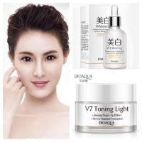 ราคา Bioaqua V7 Whitening Set ชุดเซรั่ม ครีมบำรุง แพ็กคู่สุดคุ้ม หน้าขาวใสออร่าลดเลือนริ้วรอย จุดด่างดำ (662362562)