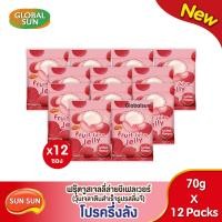 ราคา โปรครึ่งลัง SUN SUN ฟรุ๊ตจูสเจลลี่ล่ายชีเฟลเวอร์ วุ้นเจลาตินสำเร็จรูปรสลิ้นจี่ (21401462398)