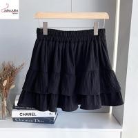 ราคา Toffy Skirt Pants กระโปรงกางเกงผ้าทอฟฟี่ สาวอวบ เอวสูง เก็บพุง เอว30 44นิ้ว 568 (23309839265)
