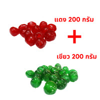 ราคา เชอรี่เชื่อม เขียว แดง ขนาด 400g 500g และ 1 kg เชอรี่ทำฟรุ๊ตเค้ก เชอรี่เชื่อมนำเข้า Glazed Cherry (11619069990)