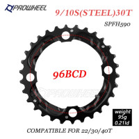 ราคา PROWHEEL จานหน้าจักรยานเสือภูเขาจานหน้าแบบกลม64 96 104BCD 22T 24T 30T 32T 40T 42T 44T อลูมิเนียมอัลลอยเหล็ก (13587516958)