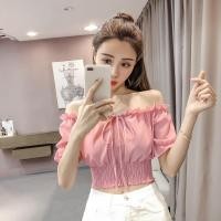 ราคา เสื้อครอปปาดไหล่เอวลอย ครอปแขนสั้น ครอปปาดไหล่ ครอปเอวลอย เสื้อแขนตุ๊กตา ดอลลี่ มัดเชือกผูกแกะได้ เสื้อแฟชั่นผู้หญิง เกาะอก ใส่สบาย (13260978207)