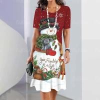 ราคา ชุดเดรส คุณแม่ Christmas ชุดเดรสสาวอวบ ชุดเดรส เดรสผู้หญิง ชุดออกงาน หรูๆ Christmas dresses for woman กระโปรงยาว Dress for an elegant event (23035032437)