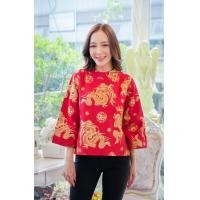 ราคา เสื้อคุณนายแขนยาวตรุษจีน มีไซร้คนอ้วน ผ้าฝ้ายพื้นเมือง ติดกระดุมหลังสวมใส่สบาย (22783591127)