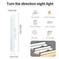 ราคา NEW Led มัลติฟังก์ชั่น Induction โคมไฟตั้งโต๊ะตู้เสื้อผ้า Upstairs ข้างเตียง Motion Sensor Night Light USB ชาร์จ Stepless Dimming (23264418537)