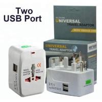 ราคา ปลั๊กไฟ Dual USB Universal Adapter All in Oneรุ่นSquare พร้อมUSBเสียบชาร์ตแบตมือถือ ไอแพด ใช้ได้ทั่วโลก (21420660277)