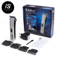 ราคา KEMEI รุ่น KM 5017 ปัตตาเลี่ยนตัดผมไร้สาย พร้อมที่รองหวี 4 ชิ้น ปัตตาเลี่ยน (22780966471)
