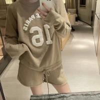 ราคา ชุดเซต2ชิ้น เซทเสื้อและกางเกง เสื้อ กางเกงขาสั้น ชุดเข้าเซต เสื้อแขนยาว กางเกงขาสั้นHappy Lady (11426951074)