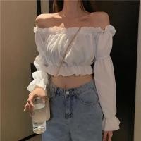 ราคา พร้อมส่ง กทม เสื้อปาดไหล่ เสื้อเปิดไหล่ สม็อกไขว้หน้า งานสวยผ้า ใส่นุ่มสบายไม่คัน เสื้อปาดไหล่แฟชั่น (16327851094)