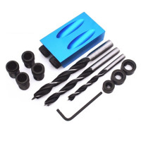 ราคา 14 Pcs Pockethole เครื่องมือจิ๊กเอียง Joint หัวเจาะสกรูขนาดเล็กสำหรับ DIY งานไม้พร้อม Dowel (2234226307)