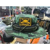 ราคา หมวกปีกแคบ ลายพรางทหารบก ถักเชือกพาราคอร์ดรอบหมวกติดอาร์มทหารราบรอบหัว 59 ซม (14249201382)