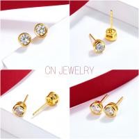 ราคา เพชรกลมขอบทอง ต่างหูเพชรCZ ตุ้มหู ต่างหูหุ้มทอง ต่างหูทองไมครอน ต่างหูทอง24k ฟรีตลับทองทุกคู่ (12636932176)