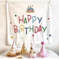 ราคา ผ้าแขวนตกแต่งวันเกิด ผ้าพื้นหลังวันเกิด ผ้าตกแต่งhappy birthday ตัวอักษรhappy birthday ธงวันเกิด (10153360283)