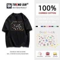 ราคา TrendSir มาใหม่ ลายเยอะ เสื้อยืด oversize เสื้อยืดผ้าคอตตอน สไตล์ญี่ปุ่น 100 Cotton 11สี M 3XL (22848084017)