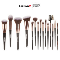ราคา ListonX ชุดแปรงแต่งหน้า ไฮโซ เกรดพรีเมียม 15 ชิ้น ขนนุ่มพิเศษ ชุดแปรงแต่งหน้ามืออาชีพ ของขวัญสำหรับนักแต่งหน้าและคนรักความงาม ซื้อ 2แถม1 พัฟมาร์ชเมลโล่ (21656411148)
