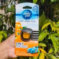 ราคา แอมบิเพอร์ คาร์ น้ำหอมปรับอากาศสำหรับรถยนต์ ambipur car Mini clip2 2 ML (21958899920)