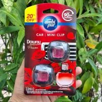ราคา แพ็คคู่ ambipur car mini clip 2 2 ml น้ำหอมในรถยนต์ 6 กลิ่นพร้อมส่ง (22167628261)