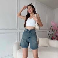 ราคา ᴄʜᴀʀʟᴏᴛᴛᴇ กางเกงยีนส์ ขาสั้น2ส่วน เอวสูง เป้ายาว ผ้าไม่ยืด กางเกงยีนส์ผู้หญิง S 3XL (22700345763)