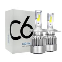 ราคา ไฟหน้ารถยนต์ LED C6 H4 หลอดไฟรถยนต์ ไฟหน้า ไฟหน้ารถLED C6 ขั้ว H4 สว่าง3600lm อุณหภูมิสี6000k ของแท้ ส่งจากกรุงเทพ (1037598368)