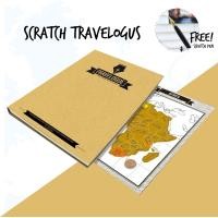 ราคา Scratch Map Travelogue Book สมุดแผนที่โลกขูด แถม ปากกาขูด (16161020531)