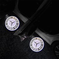 ราคา ไฟโคมไฟ LED ส่องสว่างโลโก้ประตูรถยนต์ Mercedes Benz 2ชิ้นสำหรับรถเบนซ์ W204 C180 C200 C230 C260 C280อุปกรณ์ C300 (18926823046)