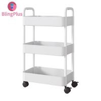 ราคา รถเข็นอาหารเก็บของอเนกประสงค์ตะกร้าจัดระเบียบลึก3ชั้นรถเข็นเก็บของความจุขนาดใหญ่พร้อมตะขอรถเข็นเลื่อนได้ได้และอีกมากมายรับน้ำหนักดีไซน์แข็งแรงถอดออกได้และใช้งานง่าย (22718048133)