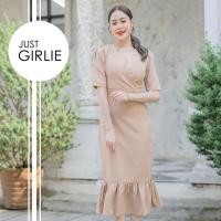 ราคา คอลเลคชั่นครีม เบจ น้ำตาล เดรสออกงานสีครีม ชุดลูกไม้ครีม ธีมสีครีม ชดราคาถูก มีไซส์ S M L XL (21602866324)
