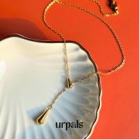 ราคา URPALS สร้อยคอ สร้อยคอไฮโซ ตัวเรือน Stainless ชุบทอง 18K ใส่อาบน้ำ ออกกำลังกายได้ (23200916333)