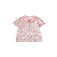 ราคา ohokidsbaby 80 100cm พร้อมส่งในไทย Pink Rabbit Flower Series เสื้อเชิ้ตกระโปรงสูทกางเกงขาสั้นฤดูร้อนชุดเดรสเด็ก (21783515939)