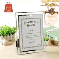 ราคา กรอบรูปกระจกคริสตัล ขนาด A4 กรอบรูป กรอบรูปกระจก พร้อมขาตั้ง สวยหรู สำหรับใบประกาศหรือรูป (13161339245)