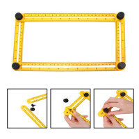 ราคา ไม้บรรทัดวัดฉากอัจฉริยะ ไม้บรรทัดวัดมุม อุปกรณ์วัดระยะ แม่แบบวัดมุม ไม่บรรทัดฉาก เข้ามุม (10892032709)