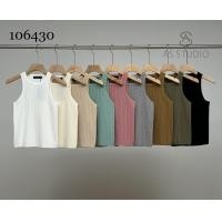 ราคา Flash sale เสื้อกล้าม 2024 เสื้อแขนกุด คอกลม ไหมพรมร่อง เนื้อนิ่ม เสื้อไหมพรม ใส่สบาย พร้อมส่ง 106430 (21490557426)