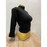 ราคา เสื้อครอปคอเต่าแขนยาว เอวลอย ผ้าคอตตอน เสื้อครอปแขนยาว ทรงคอเต่า (19317102424)