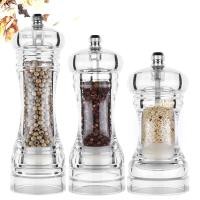 ราคา พร้อมกล่อง ที่บดพริกไทย ที่บดพริกไทยอะคริลิค ขวดบดพริกไทย Spice Salt Pepper Grinder เกลือ เครื่องเทศ แกนบดเซรามิก ขวดบดพริกไทย Pepper Mills Kitchen Tools (13004315501)