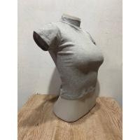 ราคา เสื้อครอปคอเต่าแขนสั่น เอวลอย ผ้าคอตตอน เสื้อครอปคอเต่า แขนสั่น สีพื้น (19317096434)