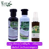 ราคา Chivavithi แชมพู ครีมนวด สมุนไพร สูตรใบหมี่ อัญชัน 240 มล เซรั่ม มะหาด 120 มล Bio Way Litsea Glutinosa Butterfly Pea Herbal Shampoo Conditioner 240 ml Hair Serum 120 ml (17323397900)