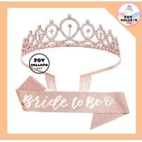 ราคา ชุดสายสะพายพร้อมมงกุฎและผ้าคลุมผมว่าที่เจ้าสาว Bride มงกุฏเจ้าหญิง มี 3 แบบให้เลือก ใช้เป็นพร๊อบถ่ายรูปสำหรับงานปาร์ตี้สละโสด พร้อบ พร็อพ Props ส่งเร็วจากกรุงเทพ (23258647870)