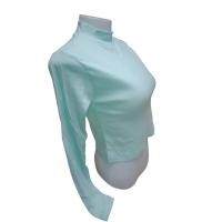 ราคา เสื้อครอปคอเต่าแขนยาว เอวลอย ผ้าคอตตอน เสื้อครอปแขนยาว ทรงคอเต่า (22785758048)