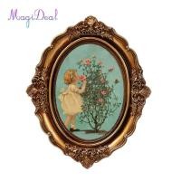 ราคา Magideal กรอบรูปวงรีวินเทจหรูหราตกแต่งสำนักงานกรอบรูปยุโรป (22848917355)