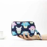 ราคา กระเป๋าสตางค์ผ้าลายไทย 3 ชั้น ความจุขนาดใหญ่ ปิดด้วยซิป กระเป๋าใส่โทรศัพท์มือถือ กระเป๋าสตางค์ผู้หญิง กระเป๋าถือแบบยาว กระเป๋าสตางค์ผ้าโพลีเอสเตอร์ (23231425632)