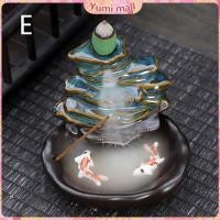 ราคา Yumi กระถางธูปกำยานควันน้ำตก สไตล์หิน ดอกบัว incense burner (21959664487)