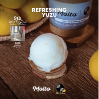 ราคา REFRESHING YUZU ไอศกรีม ส้มยูซุ จากไร่โทะกุชิมะ 1 ถ้วย 16 oz Molto premium Gelato (10077392914)