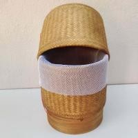 ราคา กระติ๊บไม้ไผ่ไร่ รมควัน กันหมอดใส่ข้าวเหนียว ทรงกลม มีฝาปิด ขนาดเล็ก ขนาดกลาง ขนาดใหญ่ แถมผ้ารองกระติ๊บข้าวเหนียว (22770433332)