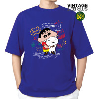 ราคา เสื้อชินจัง ลายน่ารักๆ เสื้อยืดแขนสั้นคอกลม สกรีนลายชินจังกับเจ้าตูบ ผ้าCOTTON100 (22601197317)