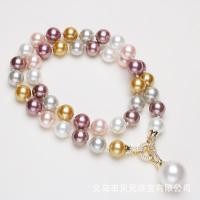 ราคา ใหม่เปลือกหอยมุกสร้อยคอผู้หญิงการออกแบบเฉพาะกลุ่มลูกปัดเปลือกหอยสีอารมณ์ห่วงโซ่กระดูกไหปลาร้าพร้อมจี้ (21777593587)