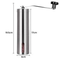 ราคา เครื่องบดกาแฟ ที่บดกาแฟ แบบมือหมุน Stainless Steel Hand Coffee Grinder ที่บดเมล็ดกาแฟ ประมาณ 40 กรัม Thejoyful (890394307)